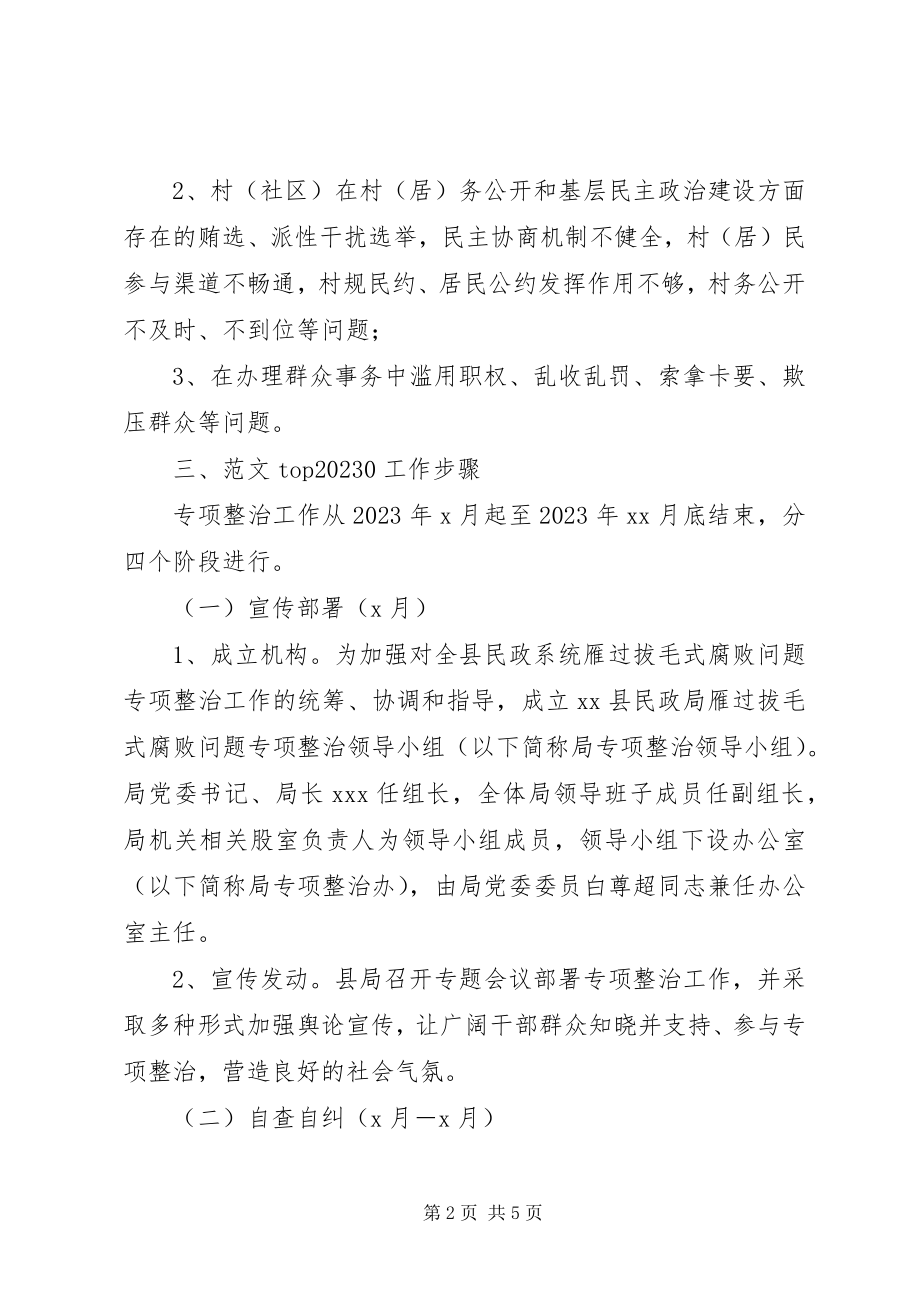 2023年县民政局“雁过拔毛”式腐败专项整治方案.docx_第2页