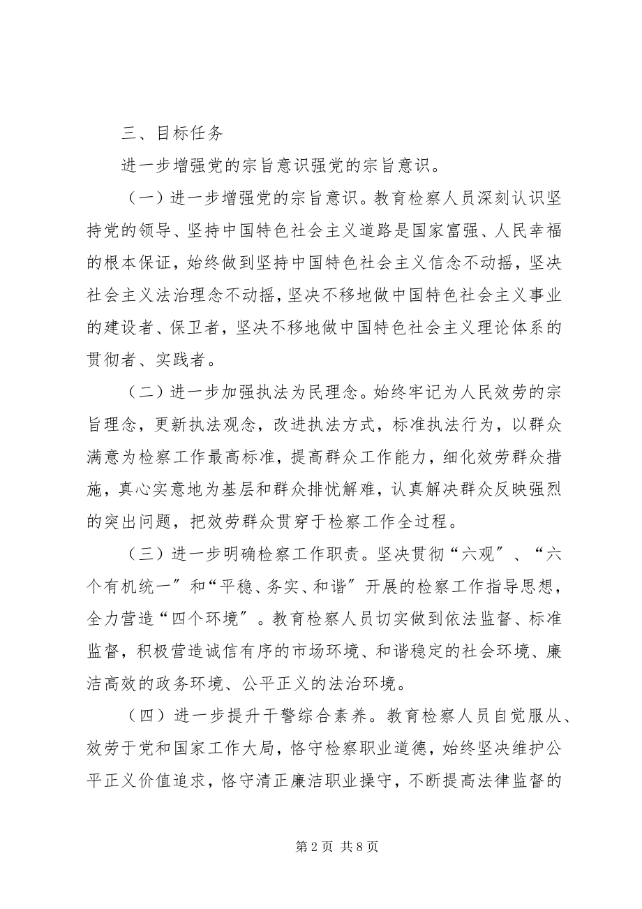 2023年检察院开展政法干警核心价值观教育活动的实施方案.docx_第2页