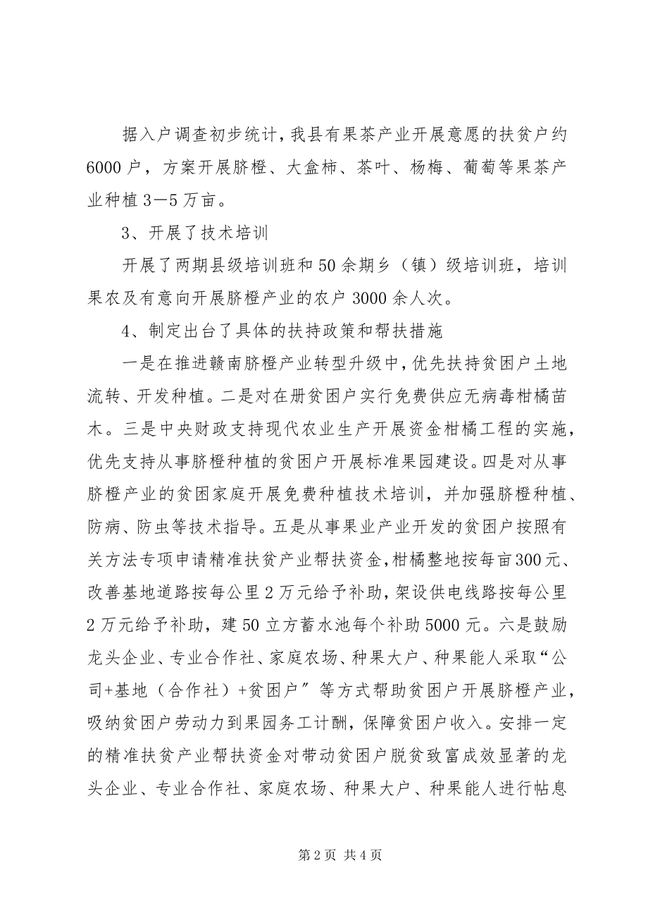 2023年果茶产业扶贫情况汇报.docx_第2页