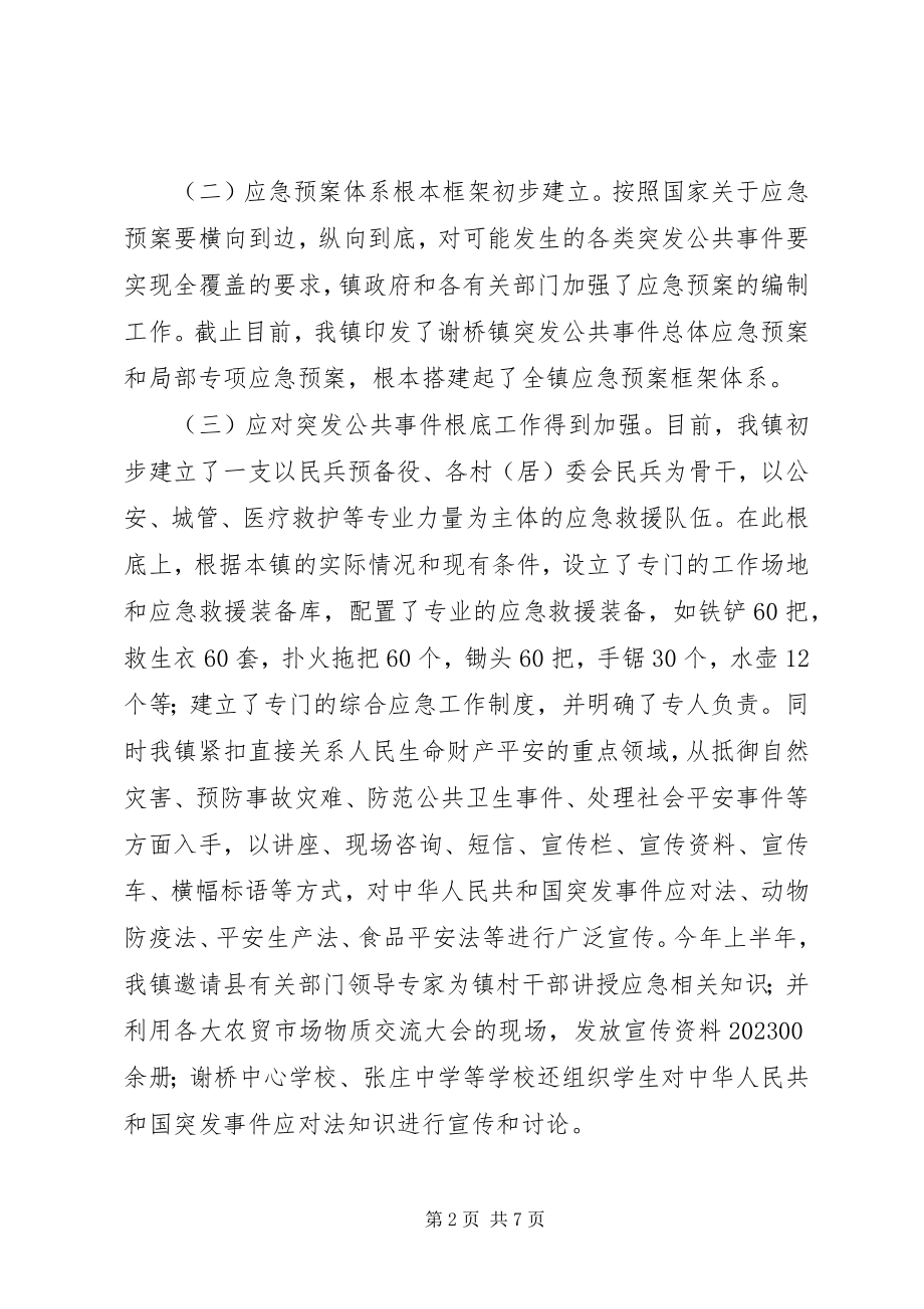 2023年某镇应急管理工作自查情况汇报.docx_第2页