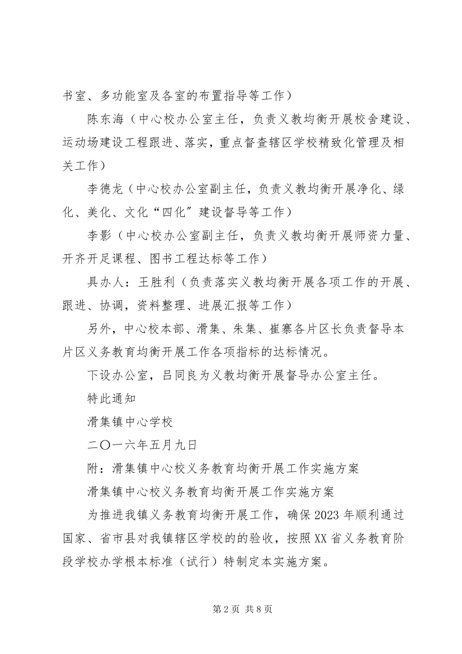 2023年滑集中心校均衡发展领导小组及方案计划.docx_第2页