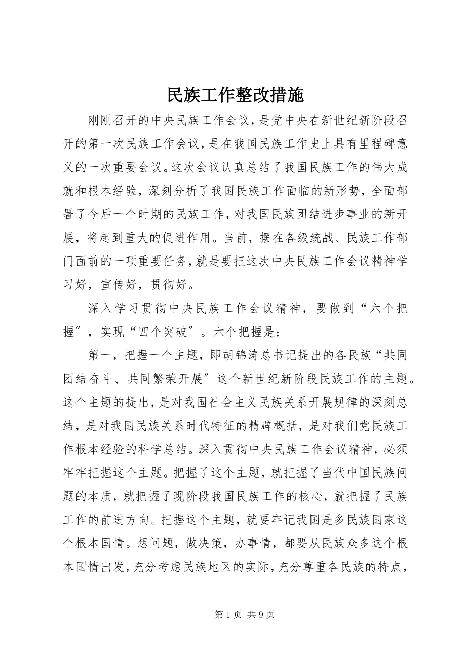 2023年民族工作整改措施.docx_第1页