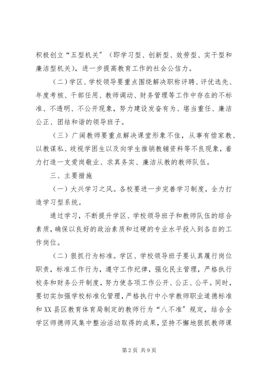 2023年南安中学抓作风树形象活动方案.docx_第2页