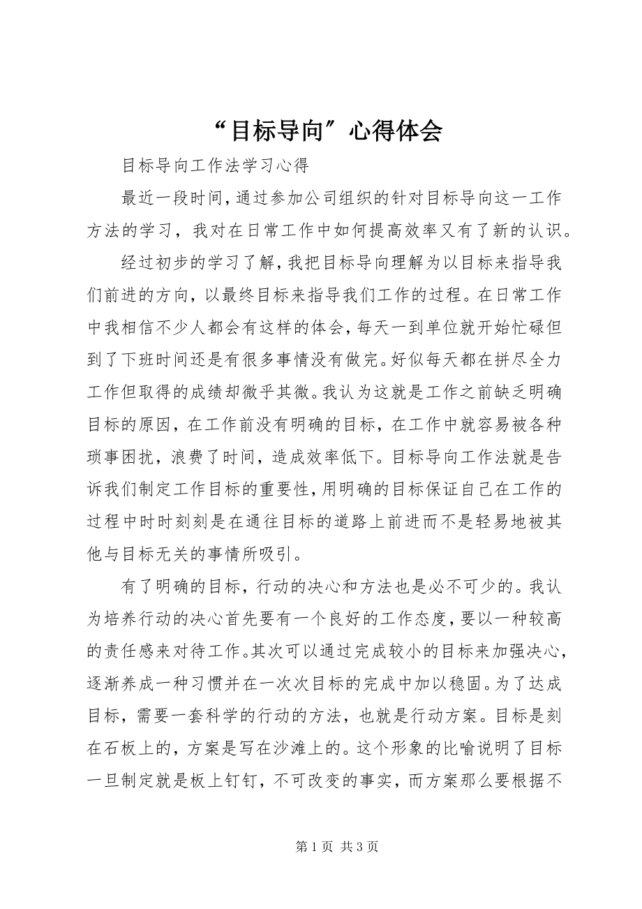 2023年目标导向心得体会.docx_第1页