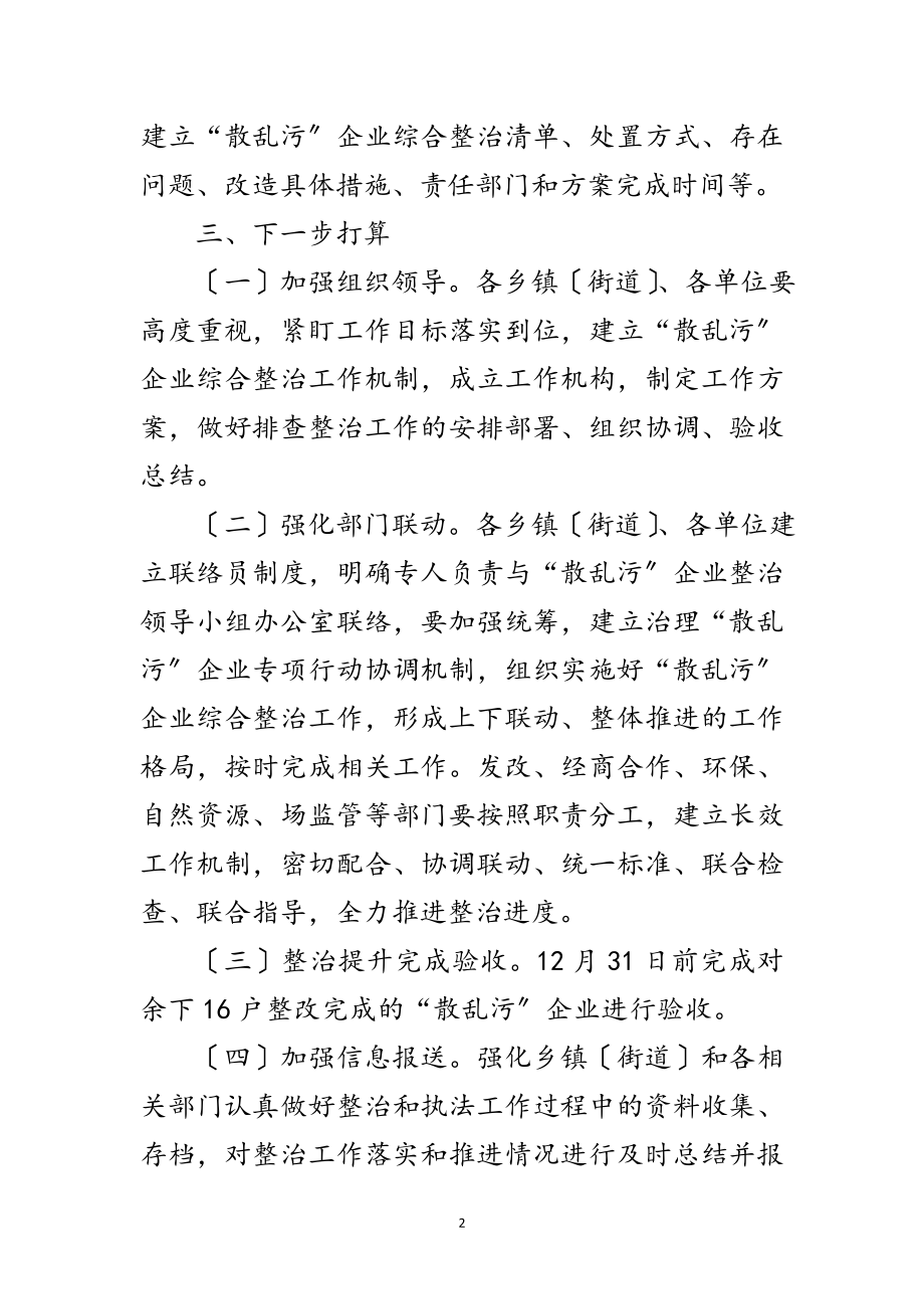 2023年“散乱污”工业企业综合整治总结范文.doc_第2页