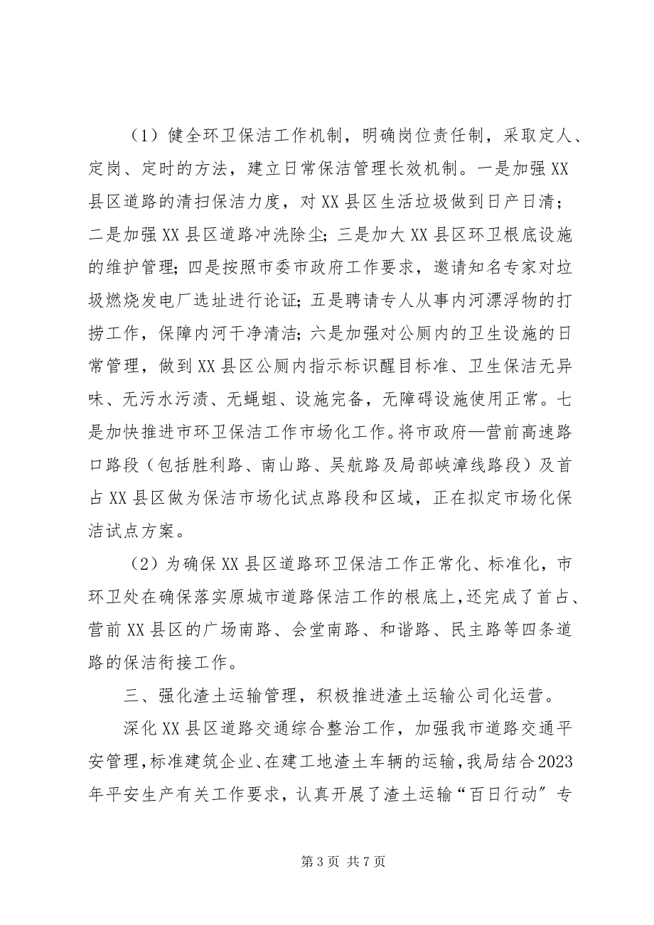 2023年市容管理局年度工作总结与明年工作思路.docx_第3页