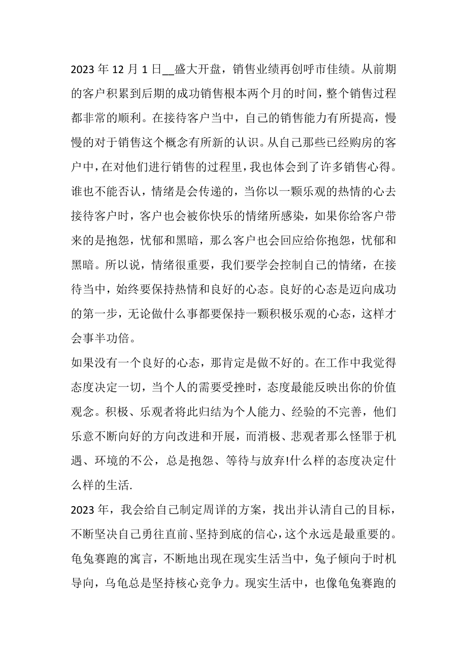 2023年房地产销售年终总结个人总结与计划.doc_第2页