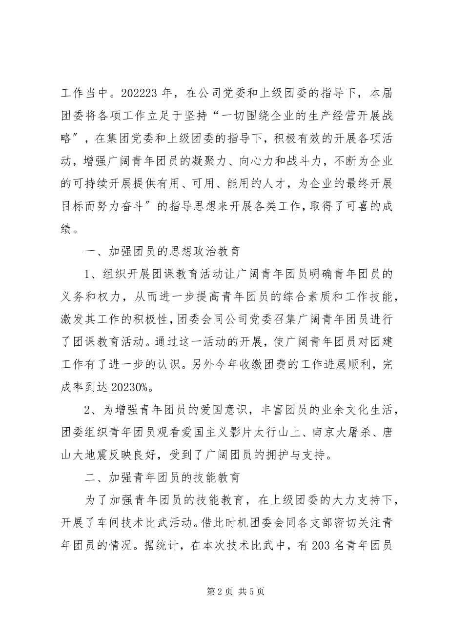 2023年洁丽雅集团团委团建工作汇报.docx_第2页