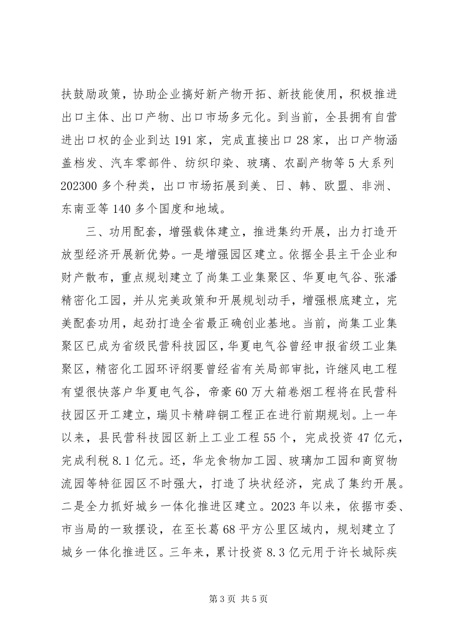 2023年县域经济的做法与心得体会.docx_第3页