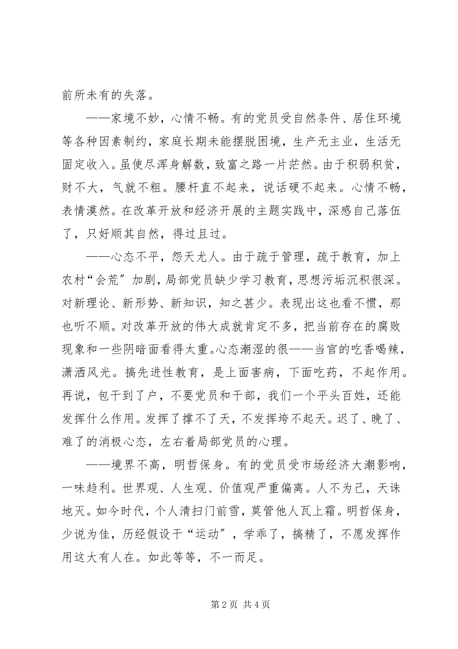 2023年浅谈无职党员的问题于对策.docx_第2页