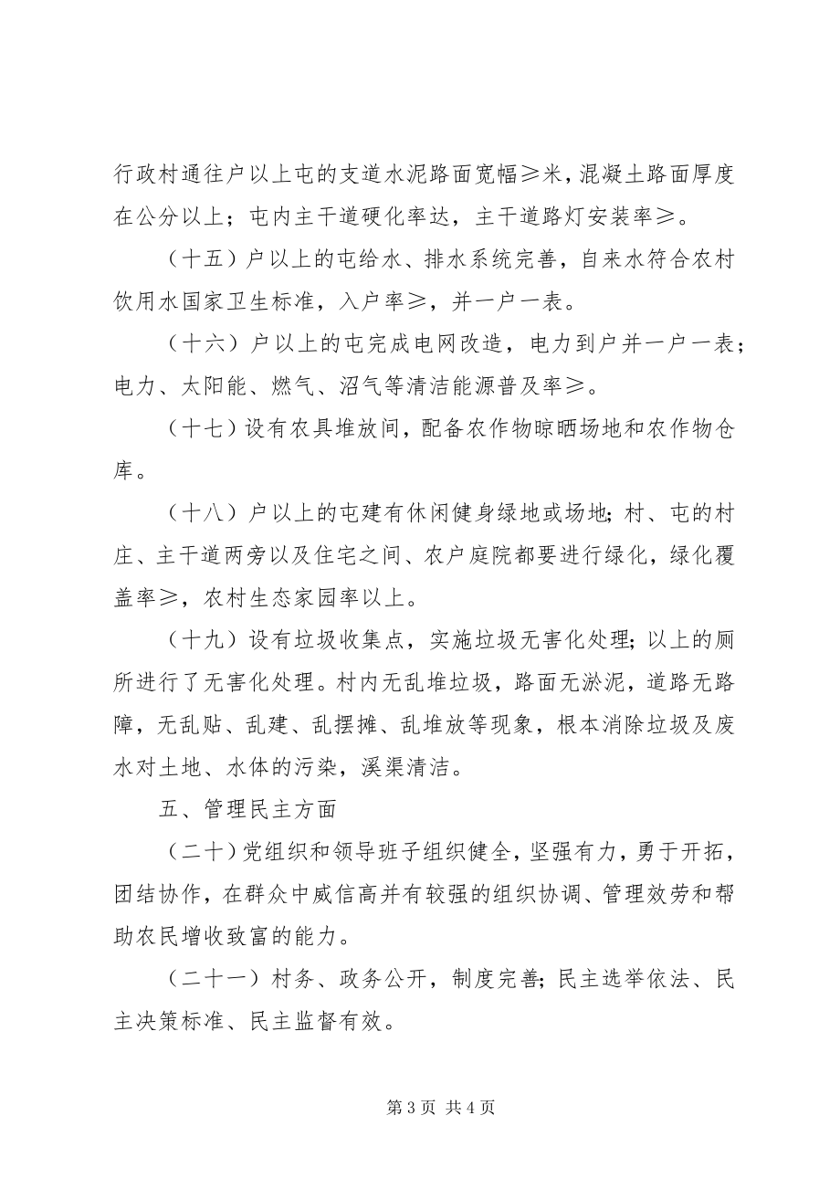 2023年整片推进建设社会主义新农村试点达标参考指标.docx_第3页