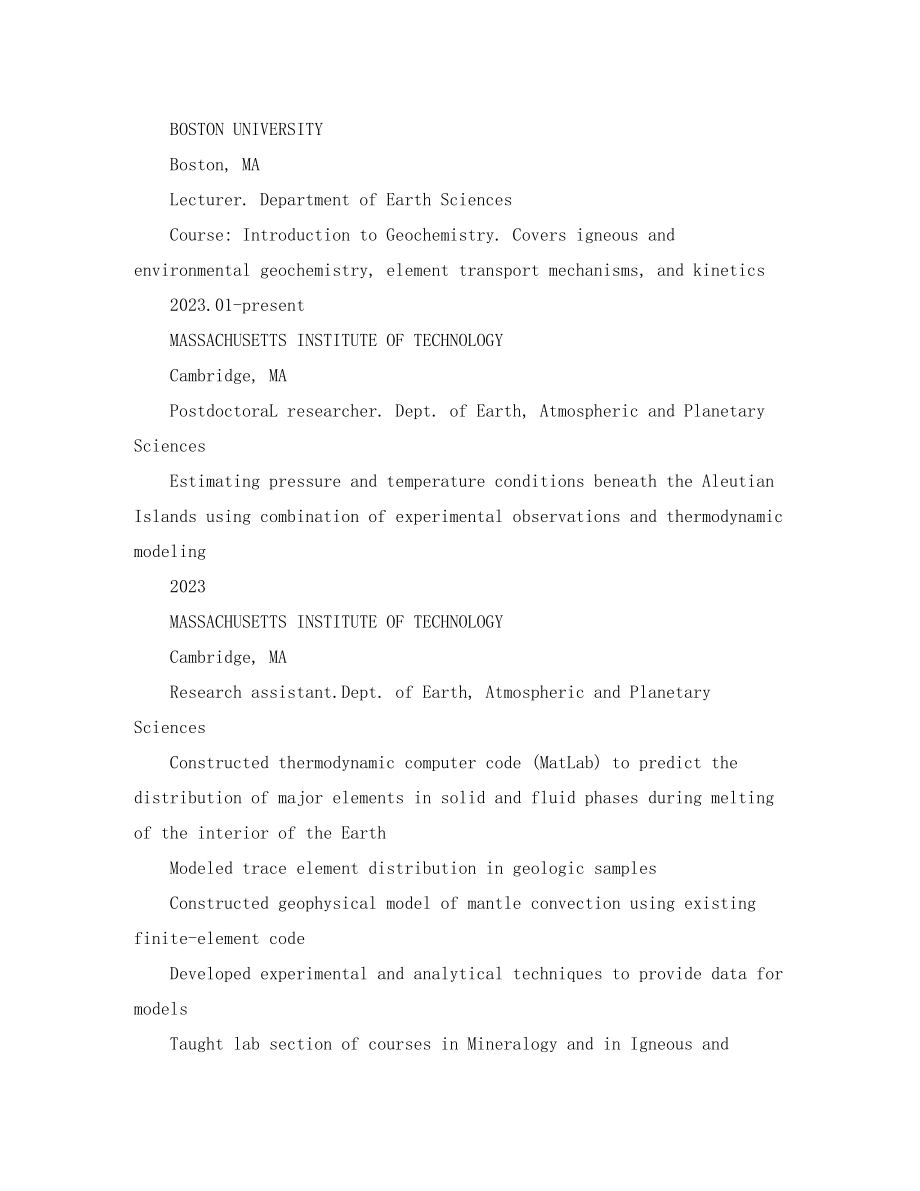 2023年地球科学研究人员英文简历模板.docx_第2页