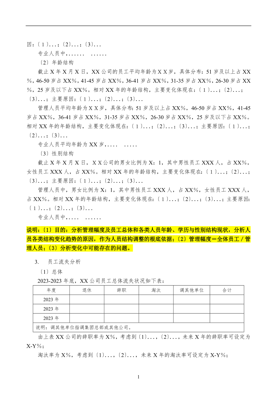 2023年某某咨询公司人力资源规划编制模板及说明.doc_第3页