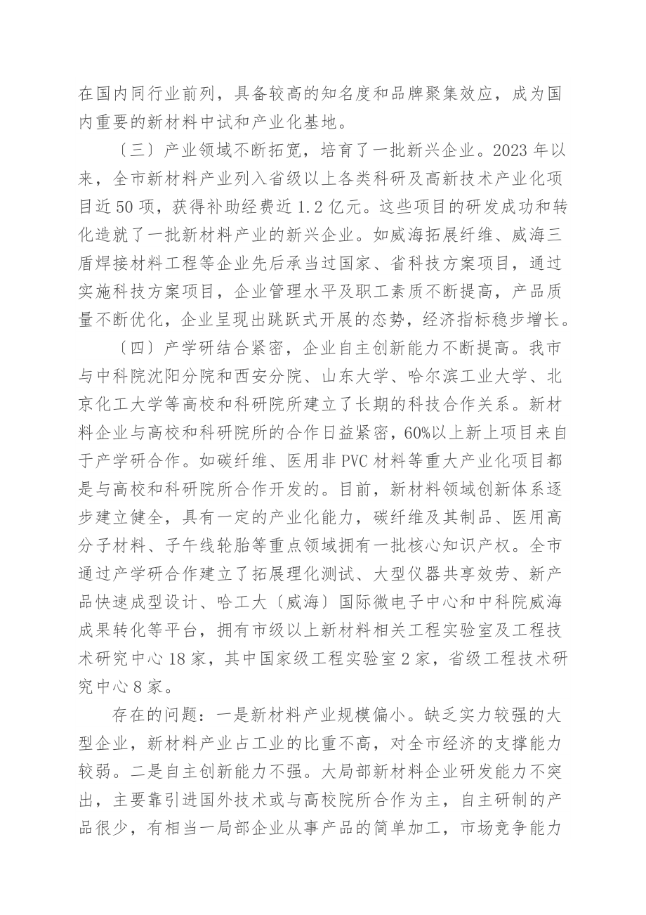 2023年威海市新材料产业发展规划.doc_第2页