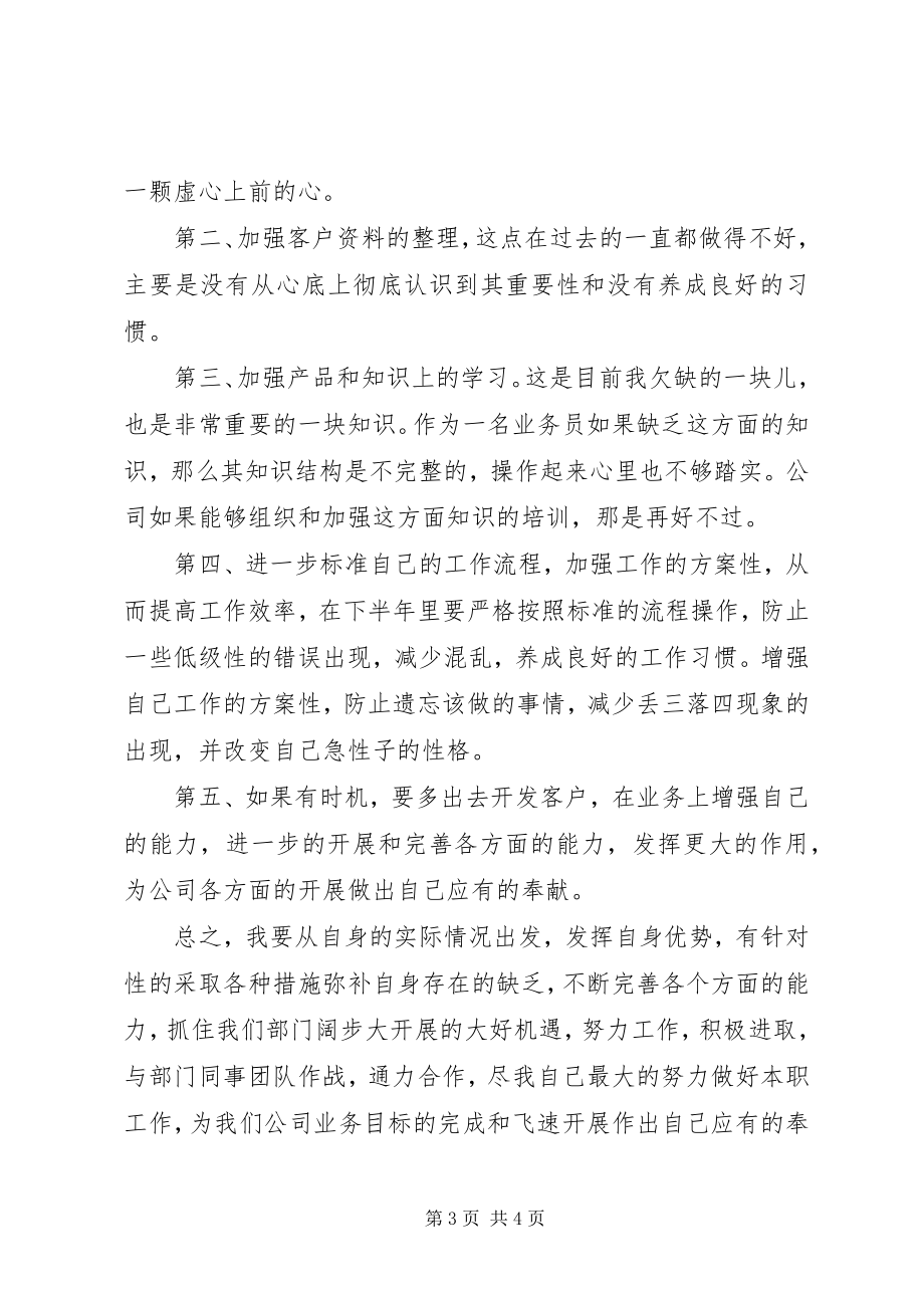 2023年公司业务员半年工作总结.docx_第3页