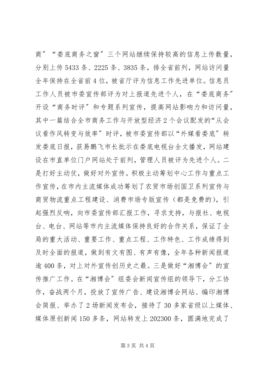 2023年商务局信息中心年度工作总结及翌年工作思路.docx_第3页