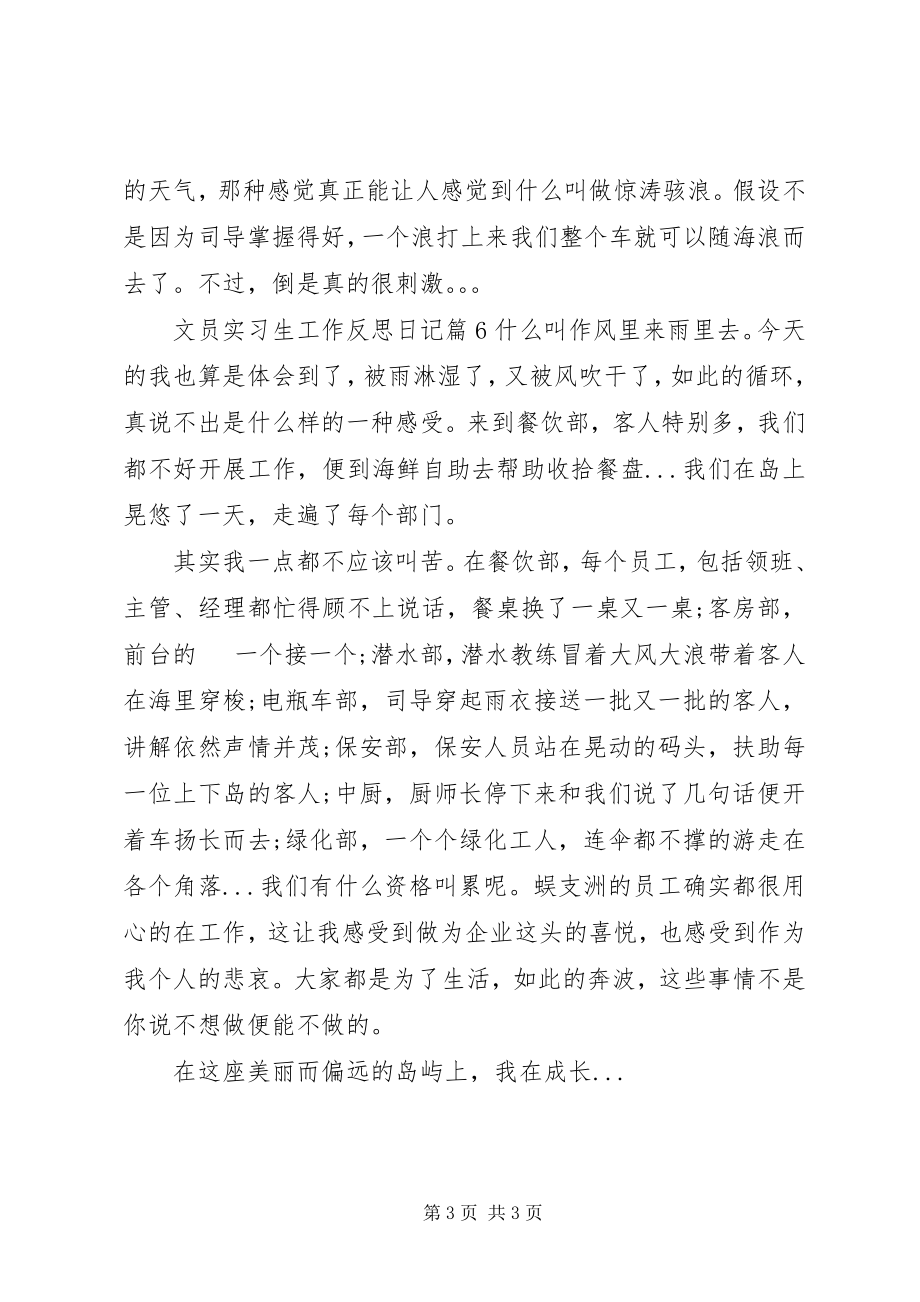 2023年文员实习生工作反思日记.docx_第3页