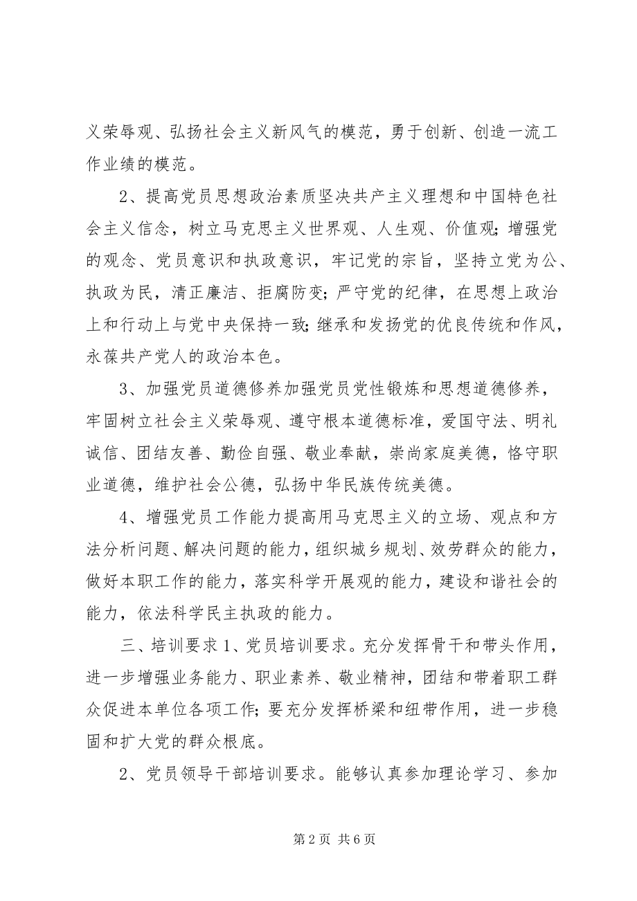 2023年市规划管理局党支部培训工作计划.docx_第2页