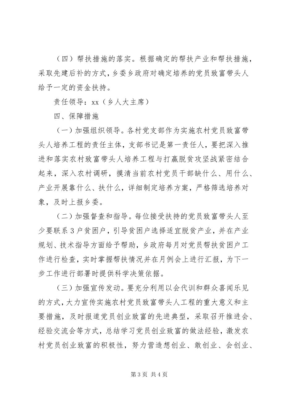 2023年乡镇农村党员致富带头人培养工程实施方案.docx_第3页