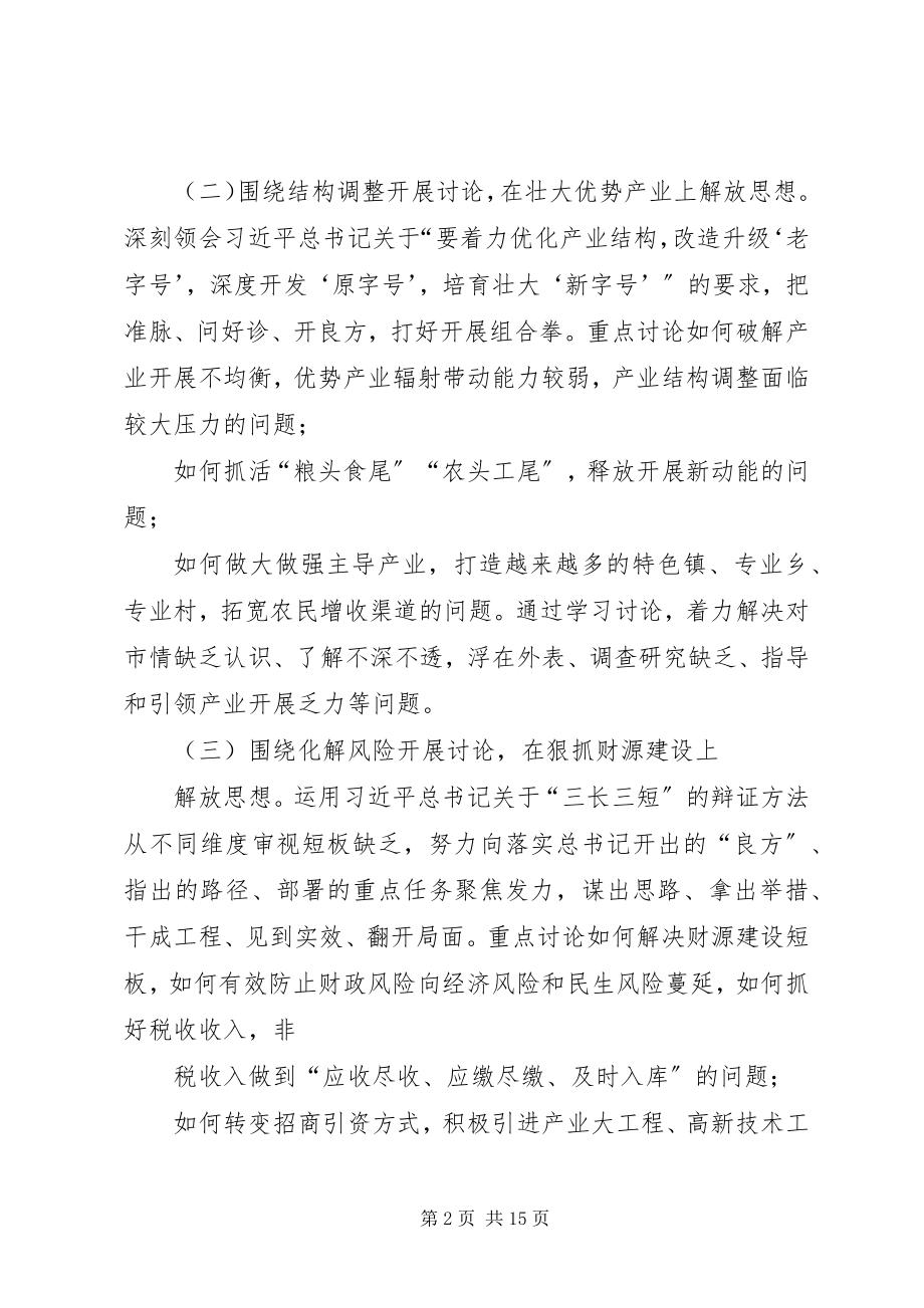 2023年开展解放思想推动高质量发展大讨论实施计划.docx_第2页