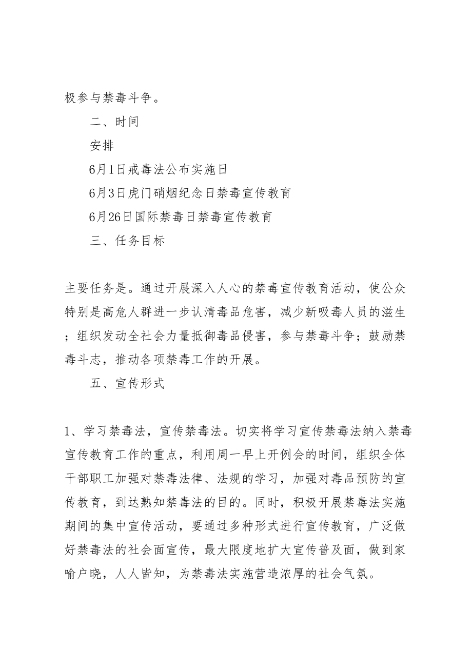 2023年玉宇中学禁毒宣传月活动方案 .doc_第2页