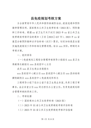 2023年县免疫规划考核方案.docx