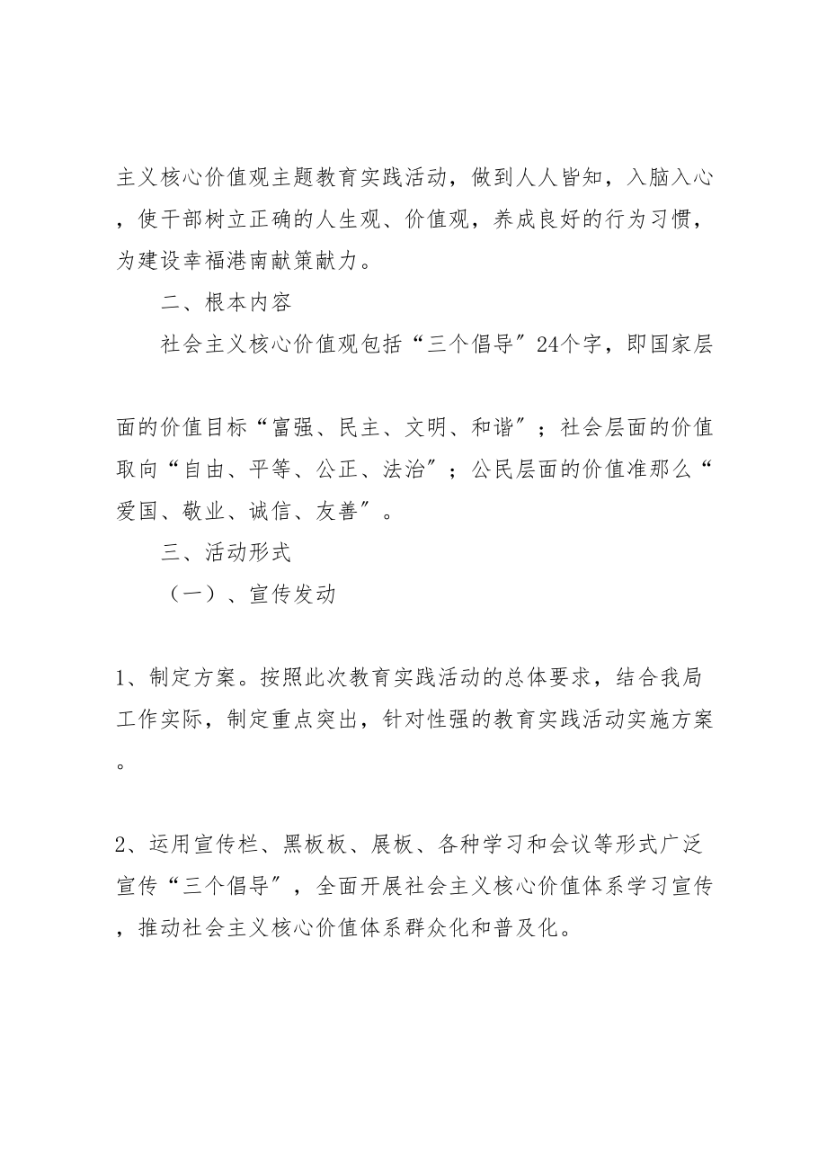 2023年小学社会主义核心价值观主题教育活动实施方案 3.doc_第2页