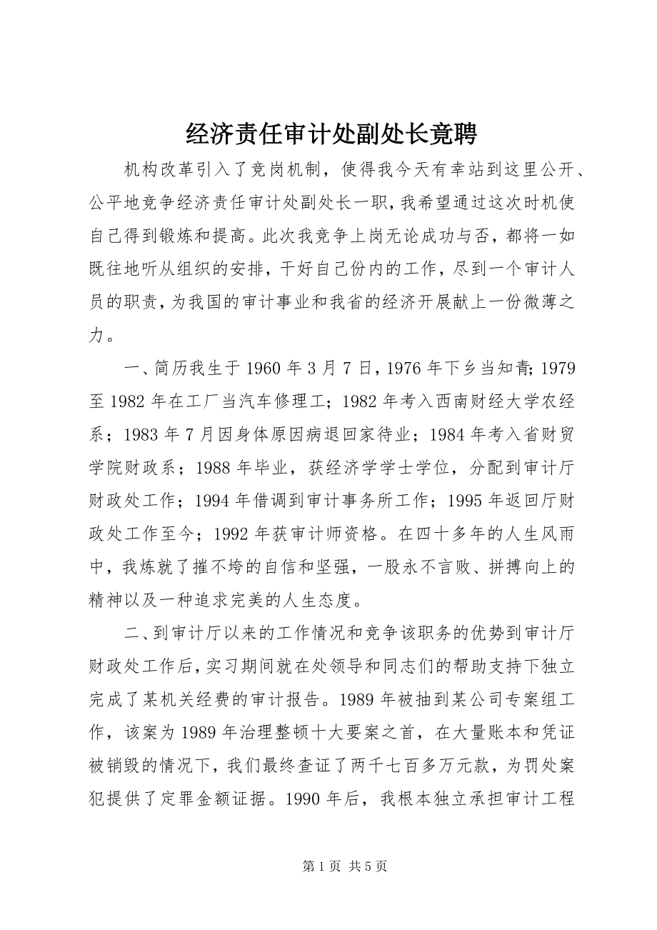 2023年经济责任审计处副处长竟聘.docx_第1页