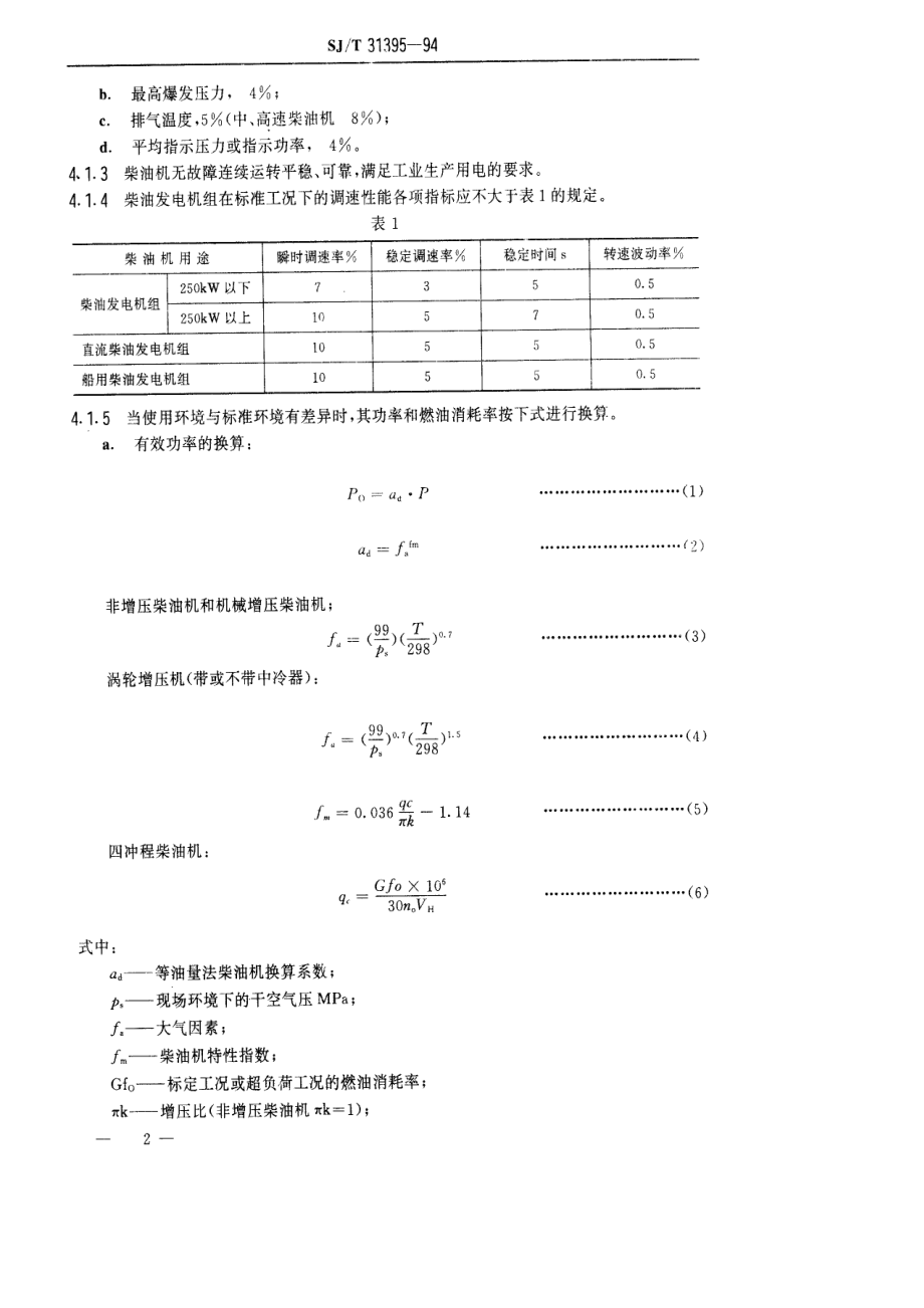 SJ∕T 31395—1994　柴油机完好要求和检查评定方法.pdf_第2页