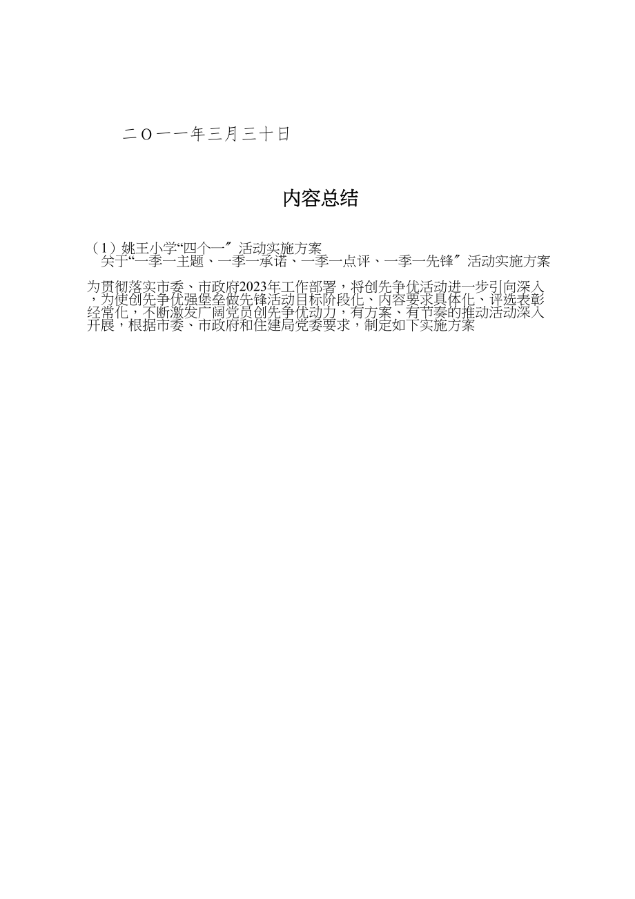 2023年姚王小学四个一活动实施方案 .doc_第3页