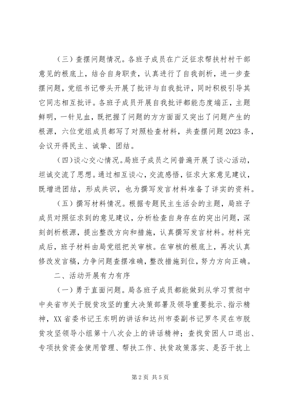 2023年脱贫攻坚专题民主生活会汇报总结.docx_第2页