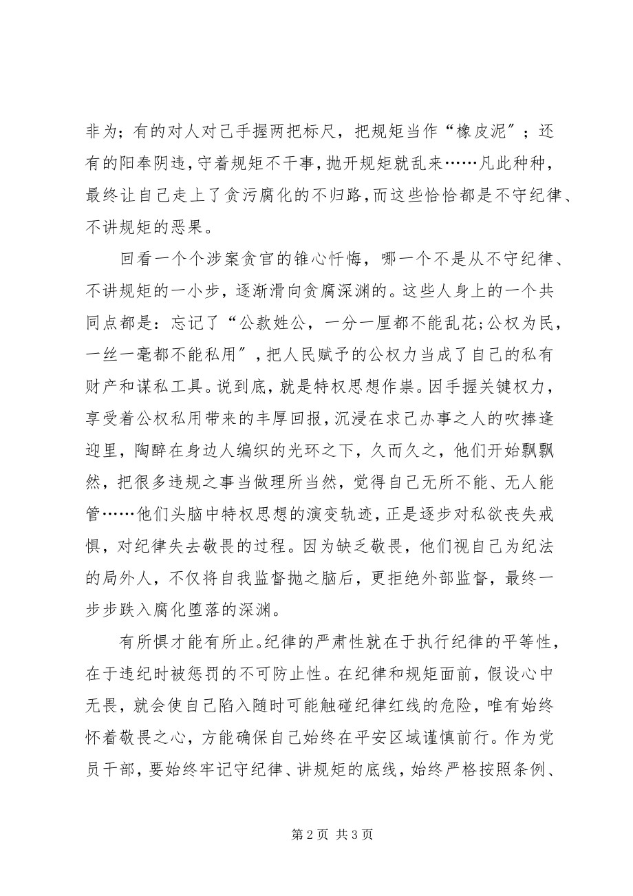 2023年观看《不可触碰的纪律红线》警示教育片心得体会.docx_第2页