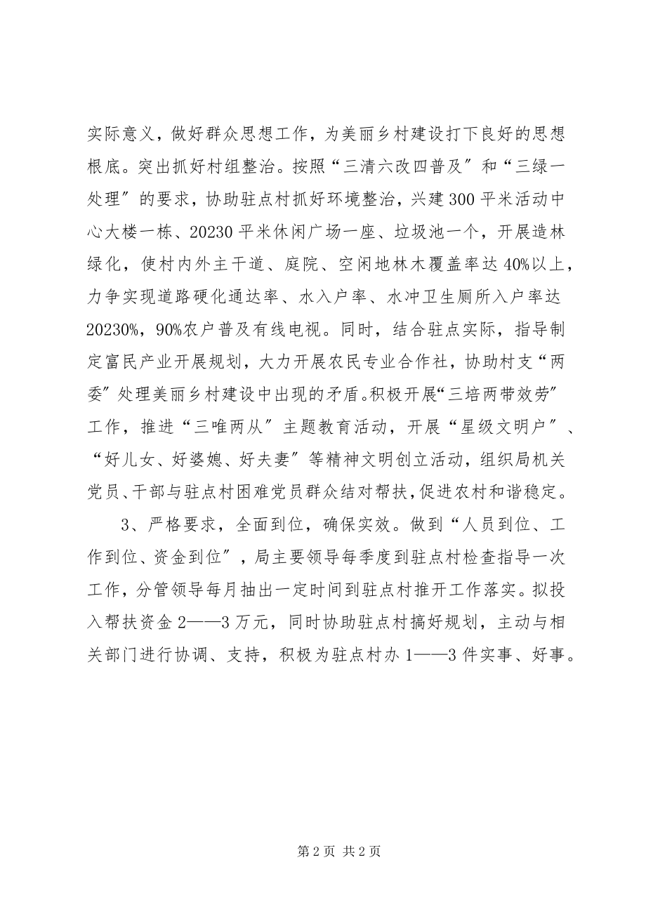 2023年美丽乡村驻点帮扶的工作计划.docx_第2页