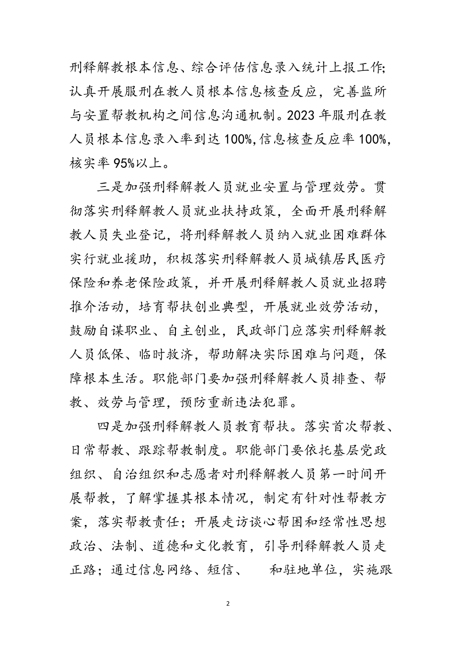 2023年年刑释解教人员安置帮教工作要点范文.doc_第2页