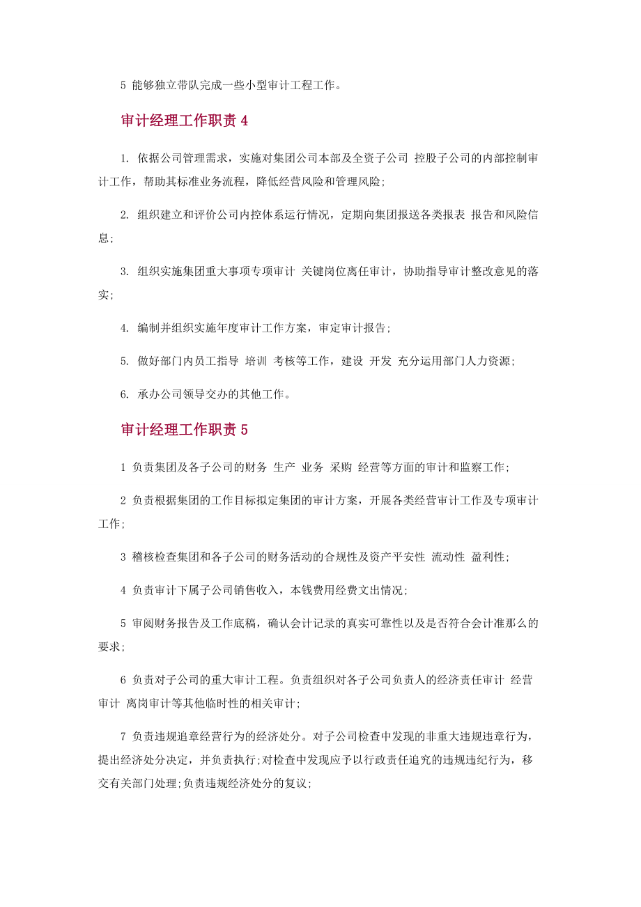 2023年审计经理工作职责内容.docx_第2页