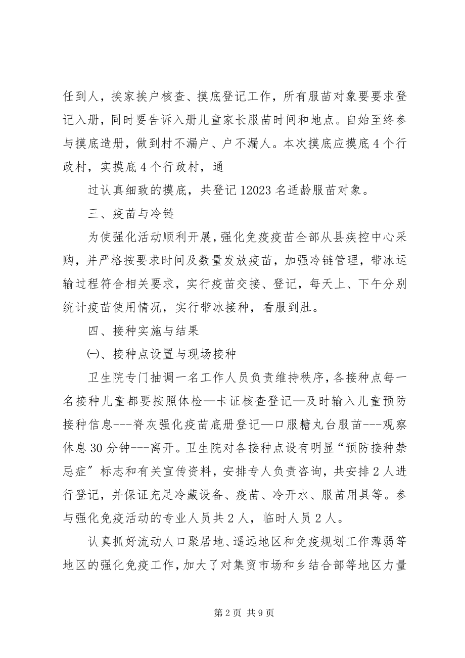 2023年脊灰疫苗强化免疫工作总结.docx_第2页