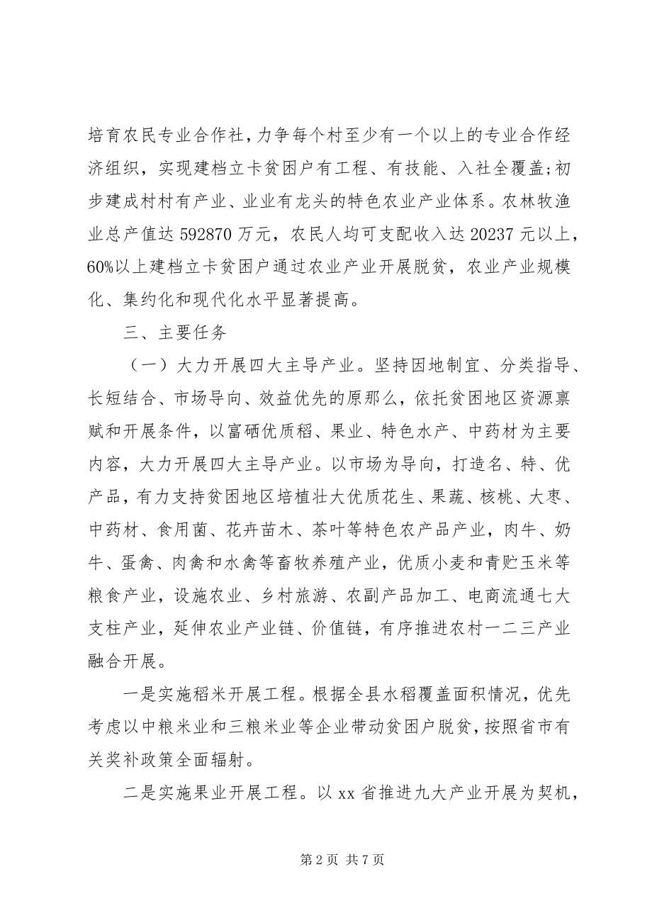 2023年脱贫攻坚产业扶贫的实施方案.docx_第2页