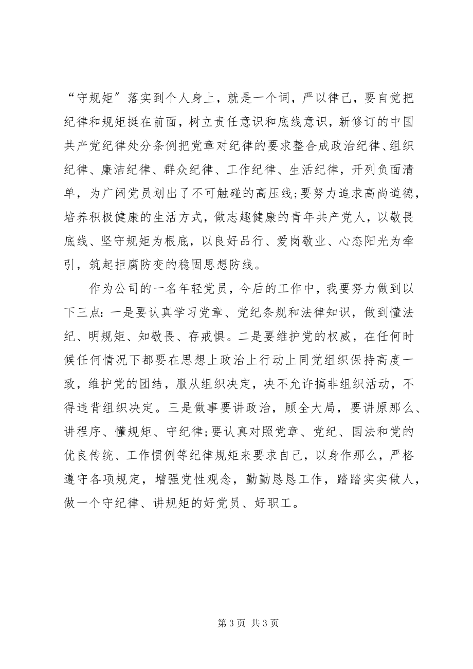 2023年XX讲政治知敬畏守规矩学习计划及内容.docx_第3页