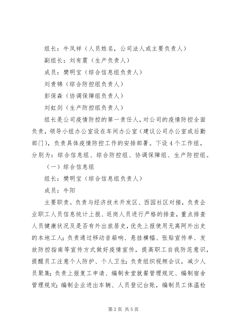 2023年企业防疫情工作简章.docx_第2页