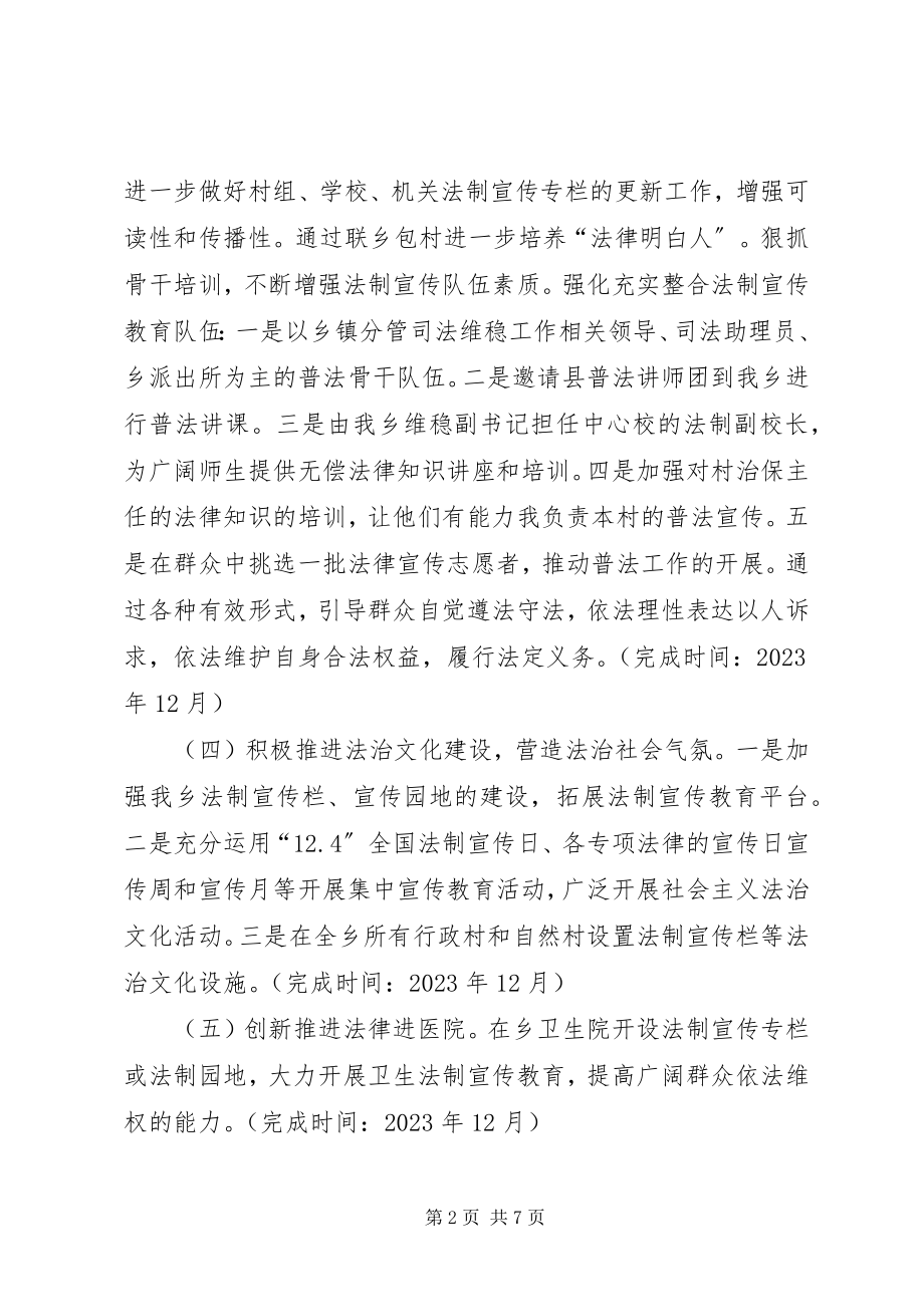 2023年全乡依法治理工作要点.docx_第2页