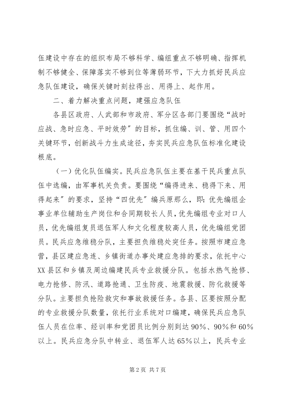 2023年民兵应急队伍强化若干意见.docx_第2页