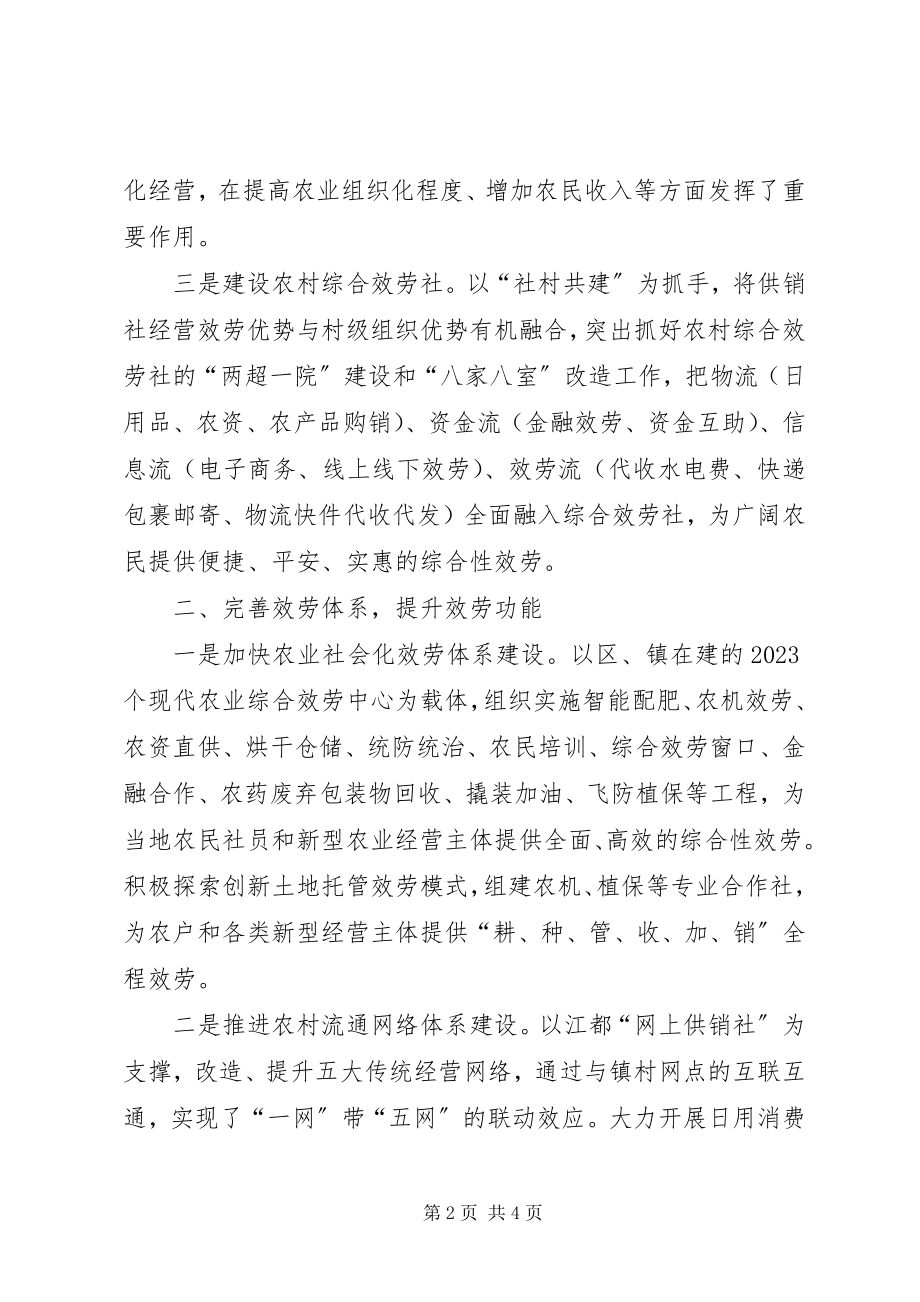 2023年供销总社某年度工作总结.docx_第2页