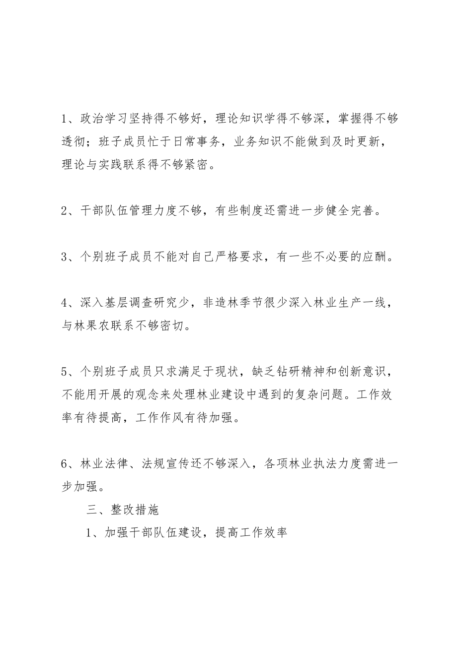 2023年林业局改进工作作风提高执政水平整改方案 .doc_第2页