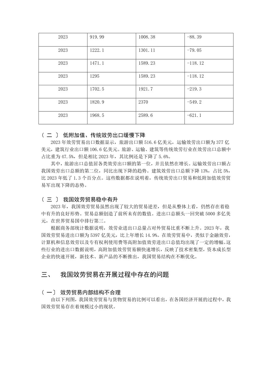 2023年我国服务贸易的发展现状及解决对策.doc_第3页