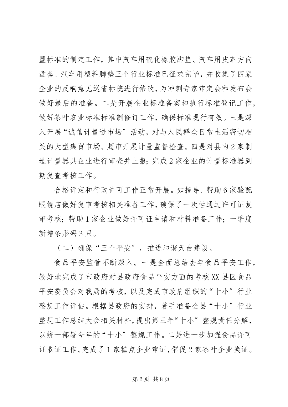 2023年质监局一季度工作总结及二季度工作计划.docx_第2页