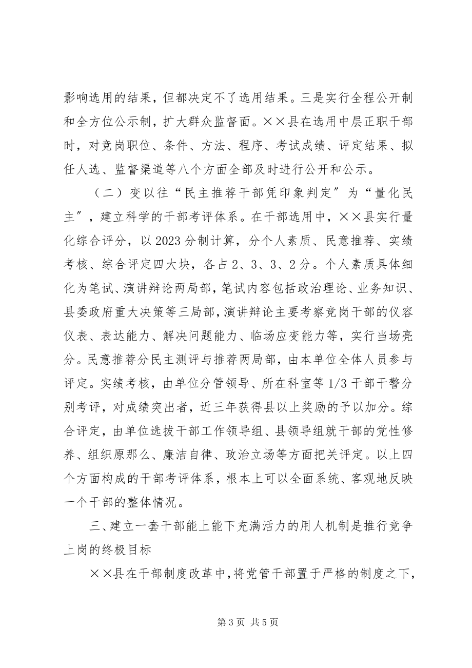 2023年县政法队伍竞争上岗经验总结.docx_第3页