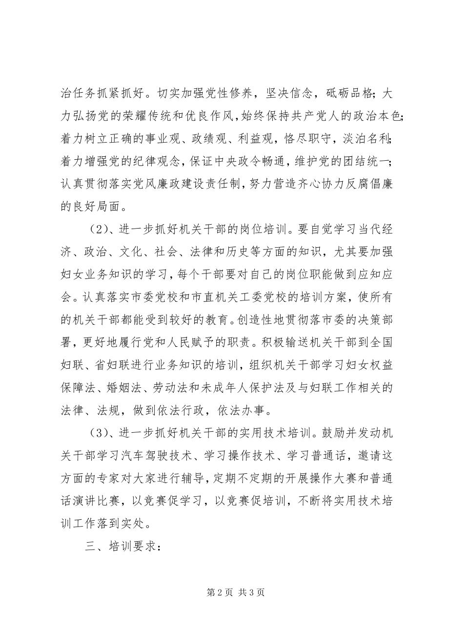 2023年机关干部度培训方案.docx_第2页