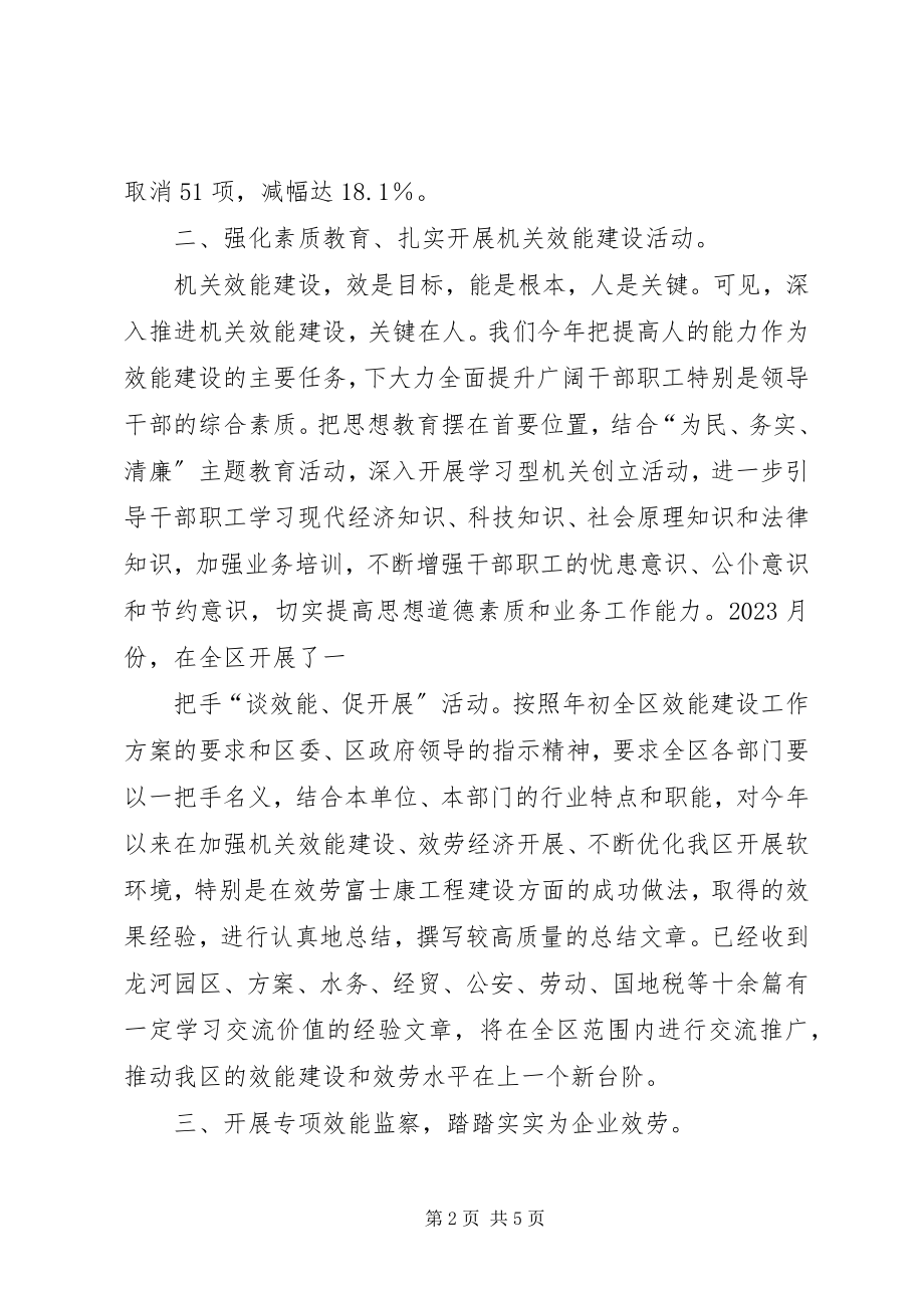 2023年县机关效能监察工作总结.docx_第2页