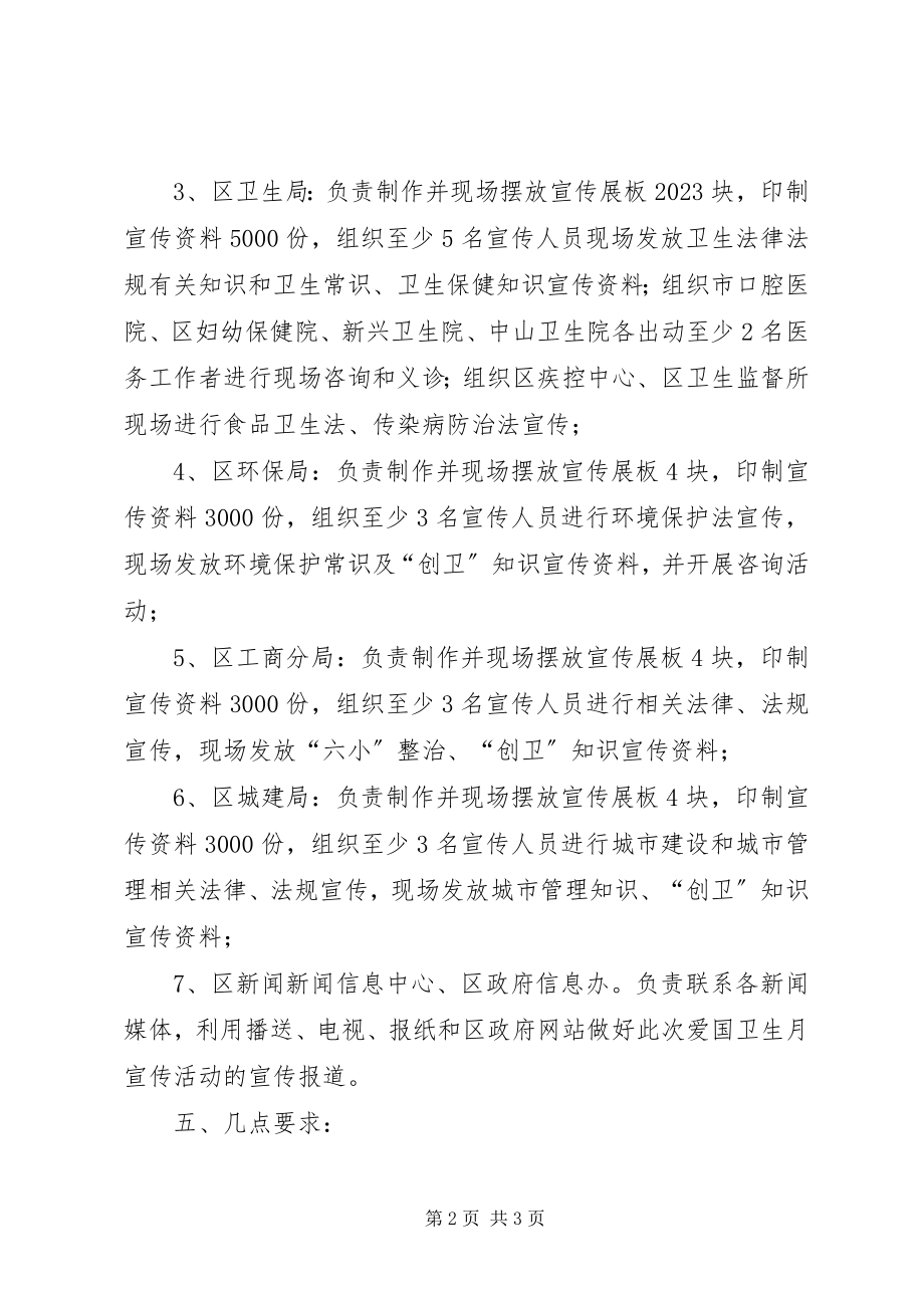 2023年全区第二十二个爱国卫生月宣传活动方案.docx_第2页