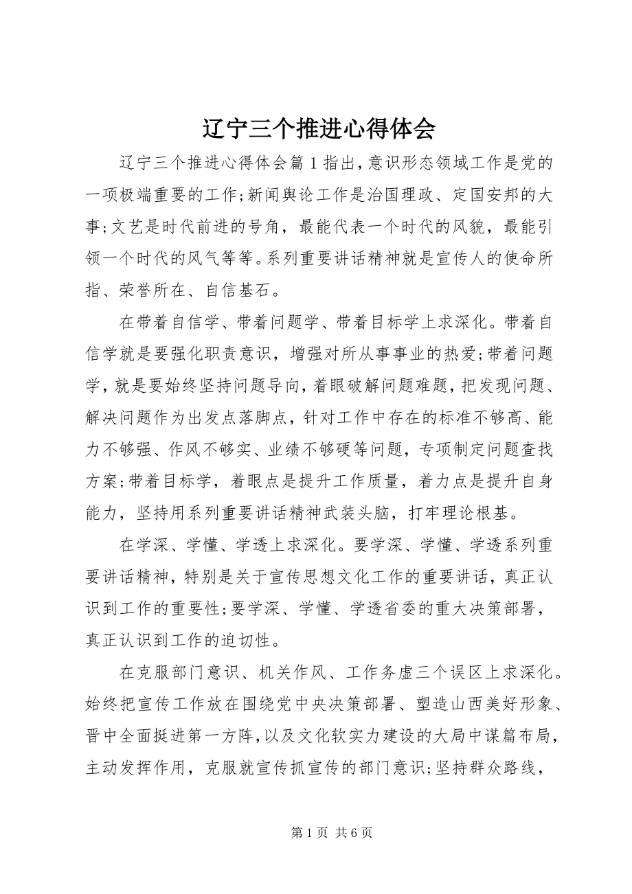 2023年辽宁三个推进心得体会.docx_第1页